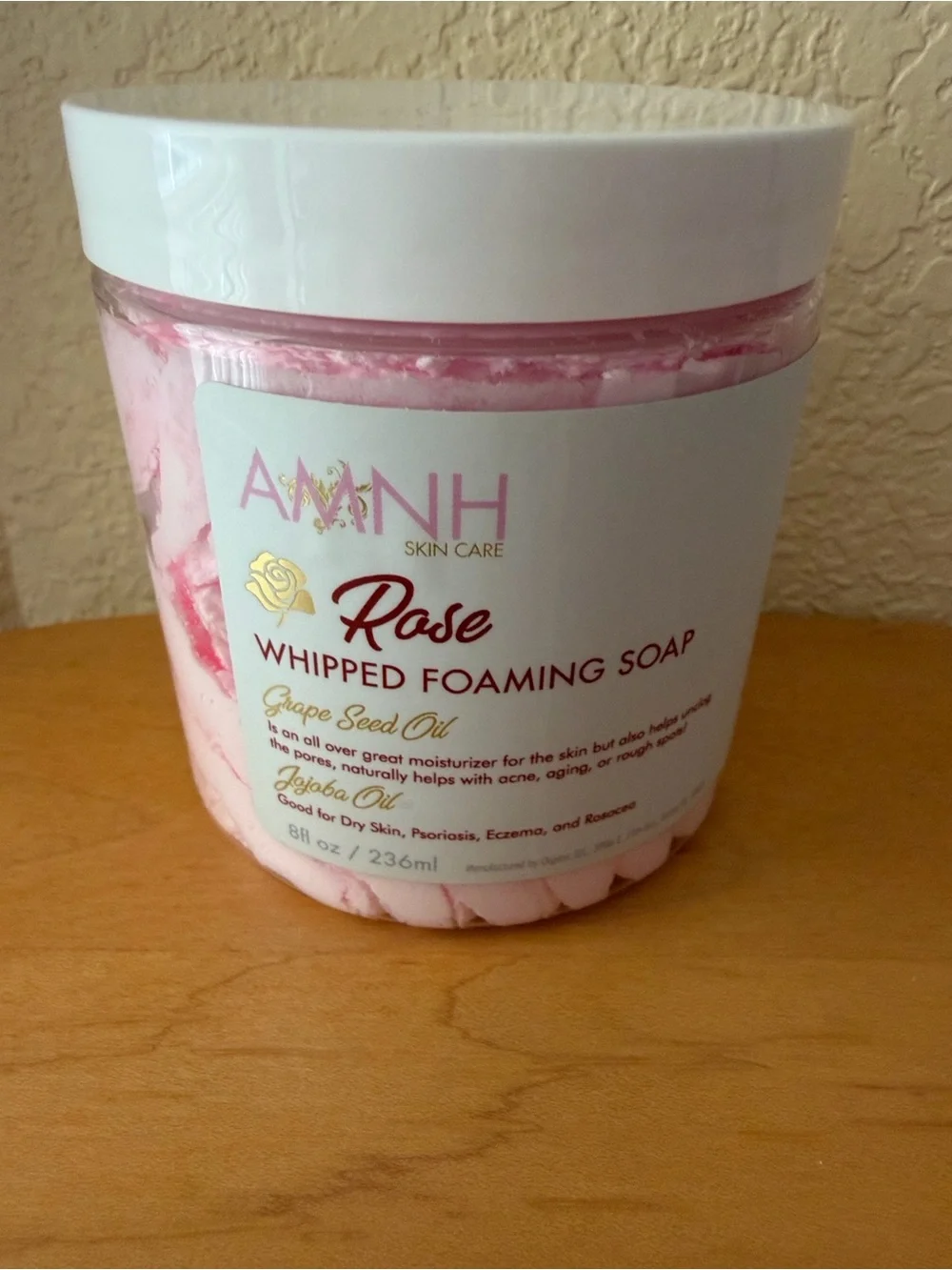 Aminnah Rose Whipped Foaming Soap - Pink